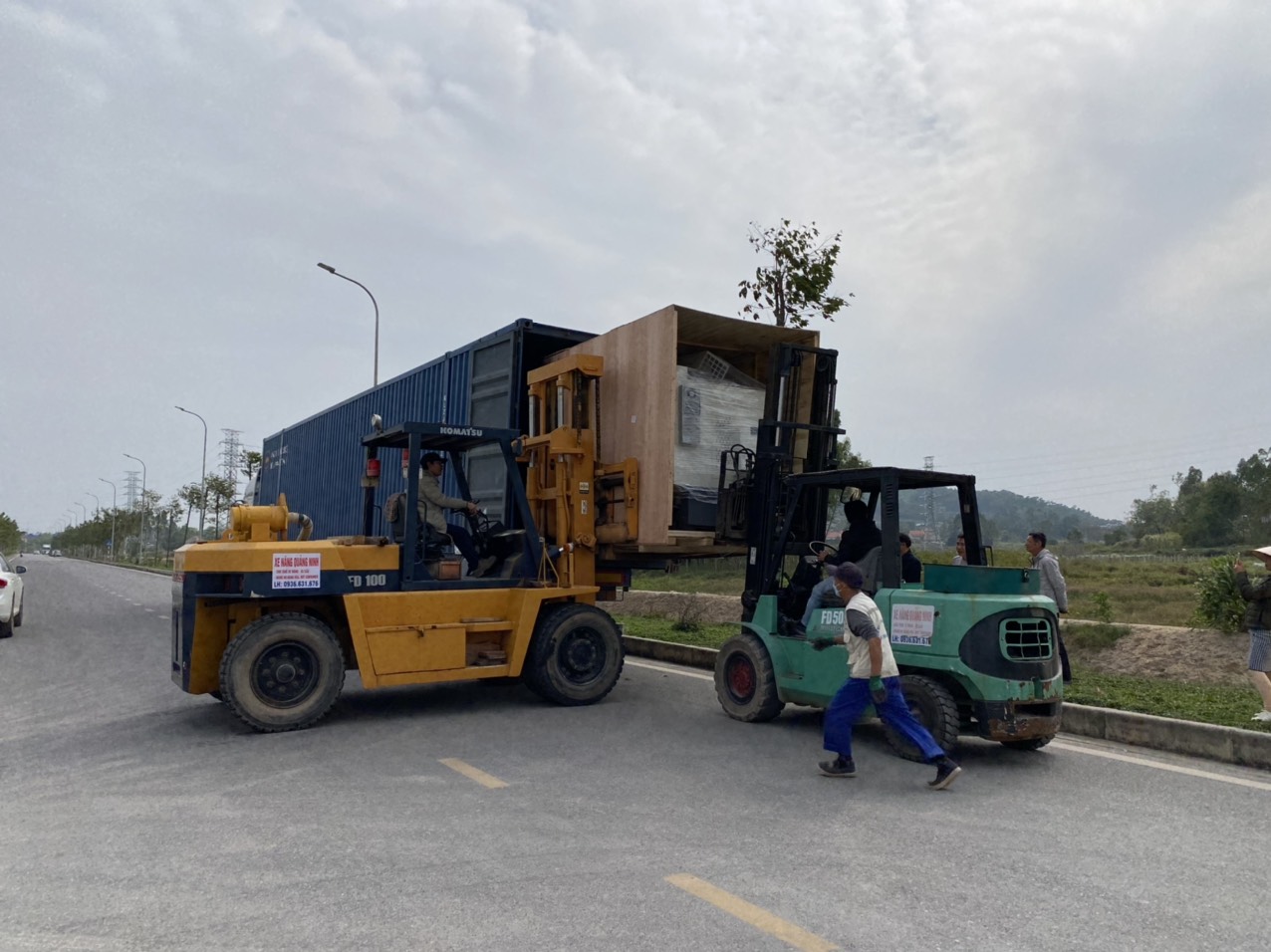 Cho thuê xe nâng tại Quảng Ninh