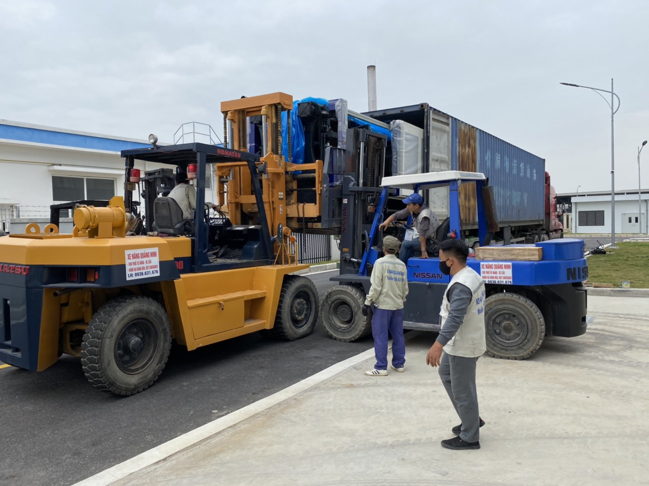 Dịch vụ vận chuyển, xếp dỡ, nâng hạ, di chuyển và lắp đặt hàng hóa ở Quảng Ninh